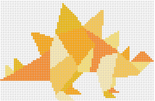 Yellow Stegosaurus Dinosaur