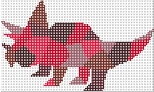 Red Triceratops Dinosaur