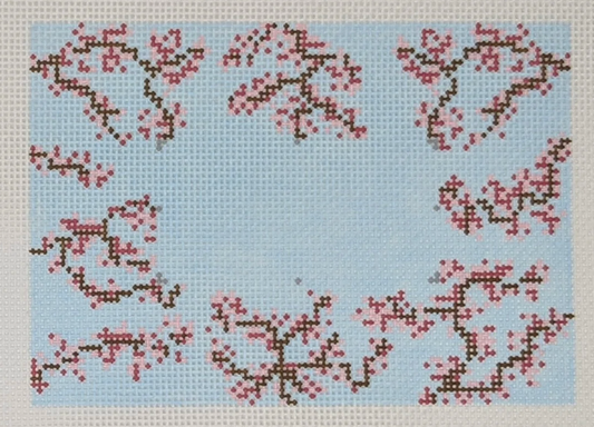Cherry Blossoms on Blue