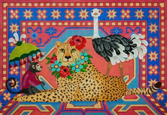 Jaguar, Ostrich & Monkey