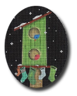 Birdhouse w/Stockings