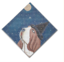 Bassett Hound w/Stars