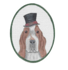 Basset Hound w/Top Hat