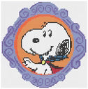 Framed Snoopy as Vampire Canvas