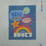 Children's book cover with a rainbow, star, and cloud on a blue background