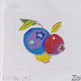 Colorful fruit design on a white background