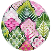 Pink & Green Turkish Leaf
