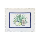 Agave and tequila needlepoint canvas