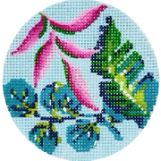 Aqua Teal Banana Leaf