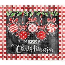 Merry Christmas - Black/White/Red