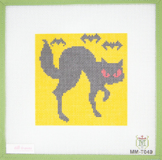Black Cat with Bats